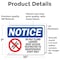 Signmission Do Not Climb Ladder! Roof Access Sign, Vinyl Decal, 10in W x 7in L, 2PK OS-2PACK-NS-D-710-L-11098 - alternate 2
